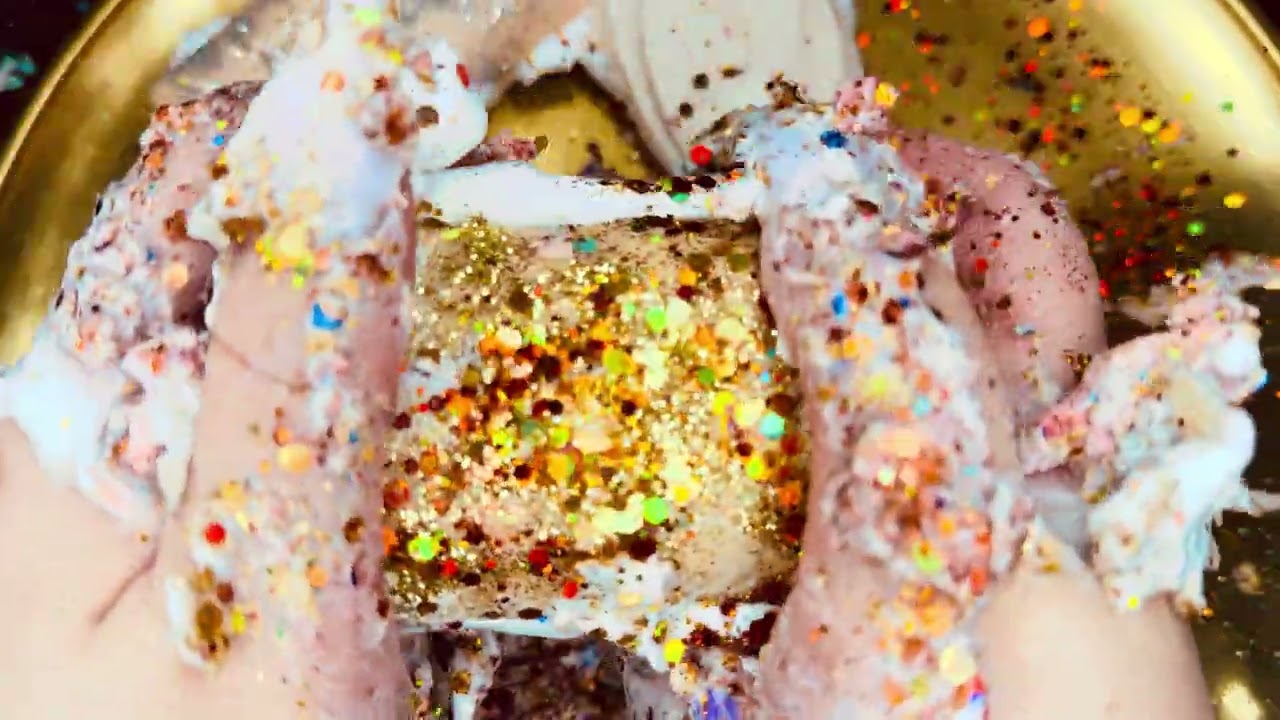 🧼 SOAP CRACKING FOAM ✨ GLITTER ✨ ASMR