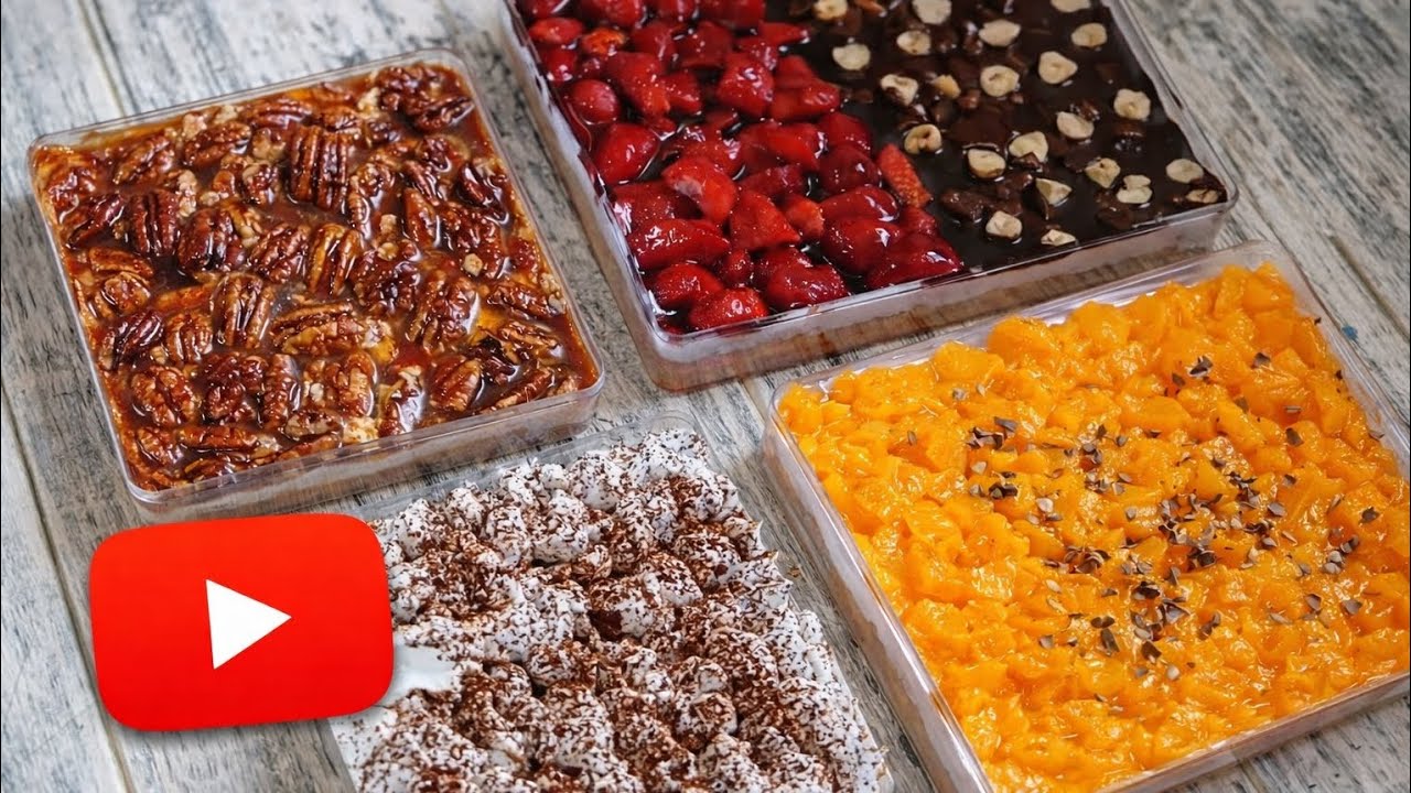 الكنافة بـ ٤ نكهات جديدة 😍 أسرار الكنافة الكريسبي زي المحلات  #حلويات_رمضان #كنافة #fypシ 