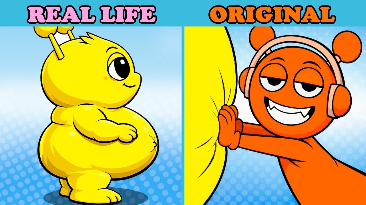 EPIC COLLECTION 2026 SPRUNKI ANIMATION 😂| Real Life vs Original