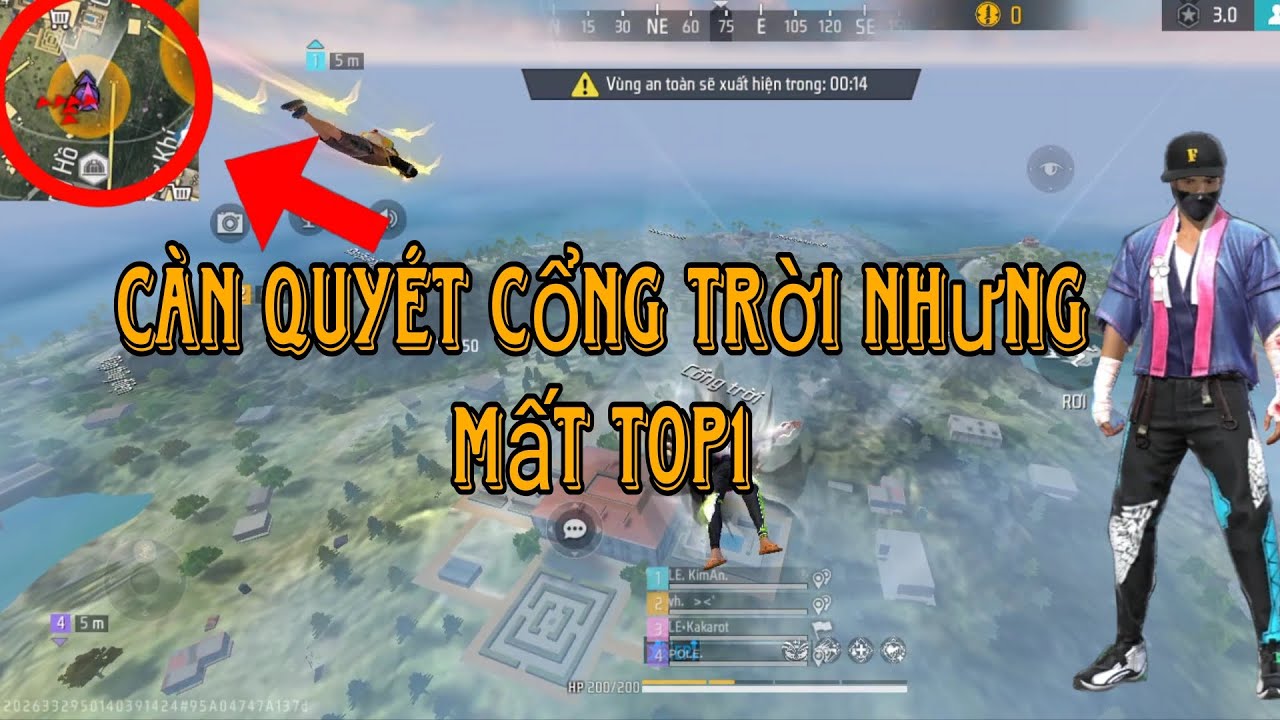 [ FREE FIRE ] Càn Quyét Cổng Trời Nhưng Mất Top 1 