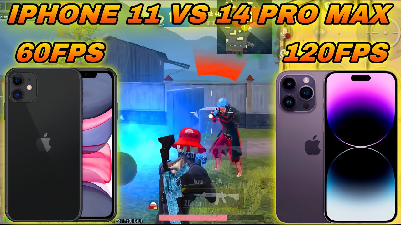 🥵IPHONE 11 VS IPHONE 14 PRO MAX | 60FPS VS 120FPS | 1V1 TDM PUBG/BGMI TEST 2025🔥