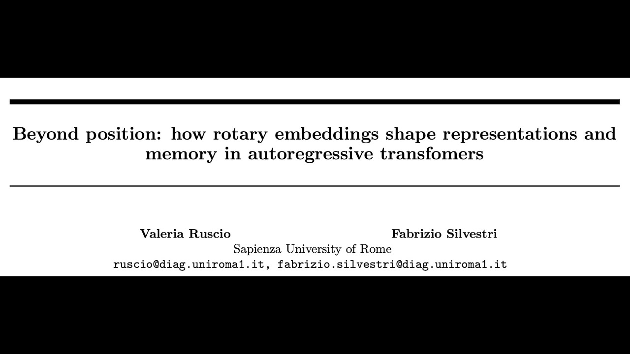 Beyond position: how rotary embeddings shape representations andmemory in autoregressive transfomers