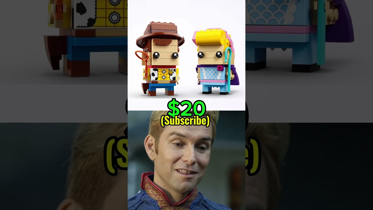 Ranking lego Disney brickheads with memes #lego #legomeme #memes #legotoys #legodisney #legosets