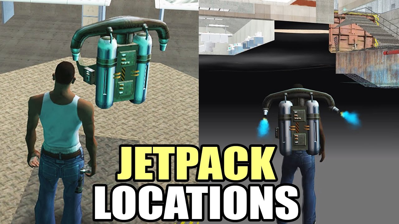 Где найти реактивный ранец в GTA San Andreas (ВСЕ ЛОКАЦИИ)