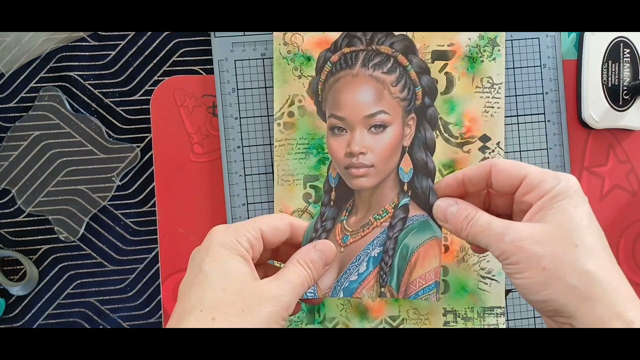 Tuto art journal 15, la jolie métisse