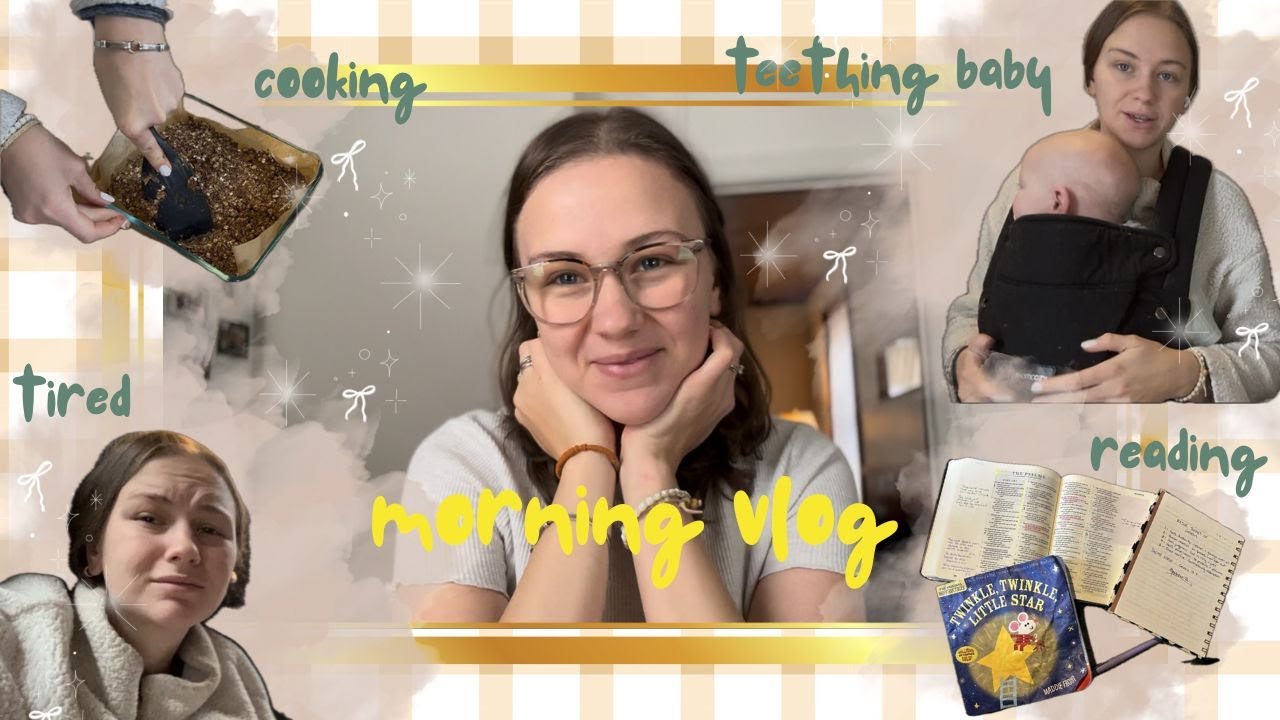 A VERY realistic morning in my life (teething baby edition) *with timestamps!*