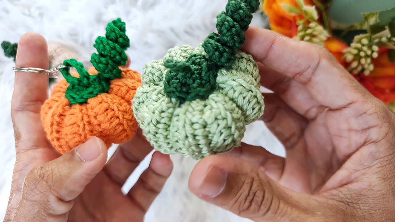 Abóbora de crochê para halloween - Decoração de crochê!