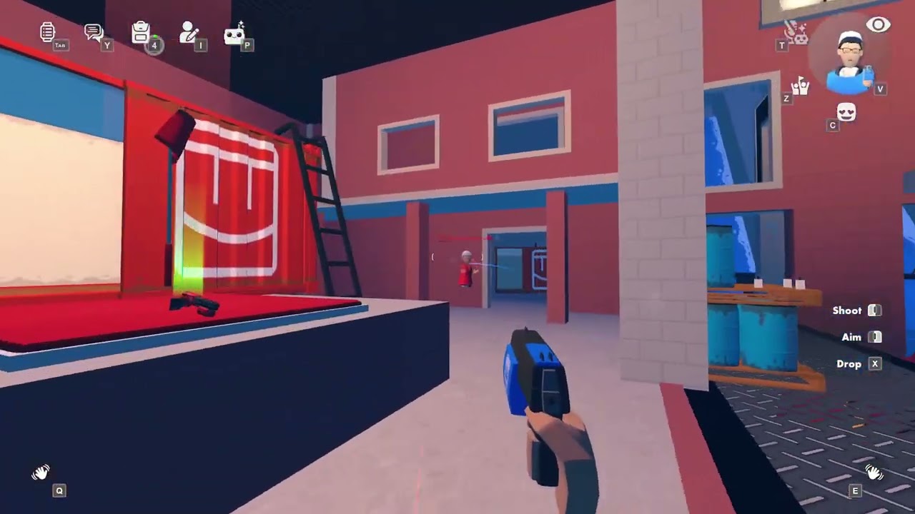 rec room paintball but a 5-year-old is trash talking