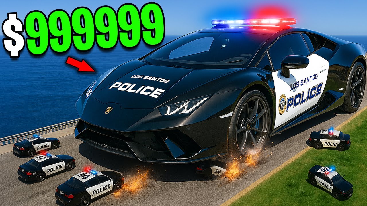 Upgrading my Police Lamborghini on GTA 5