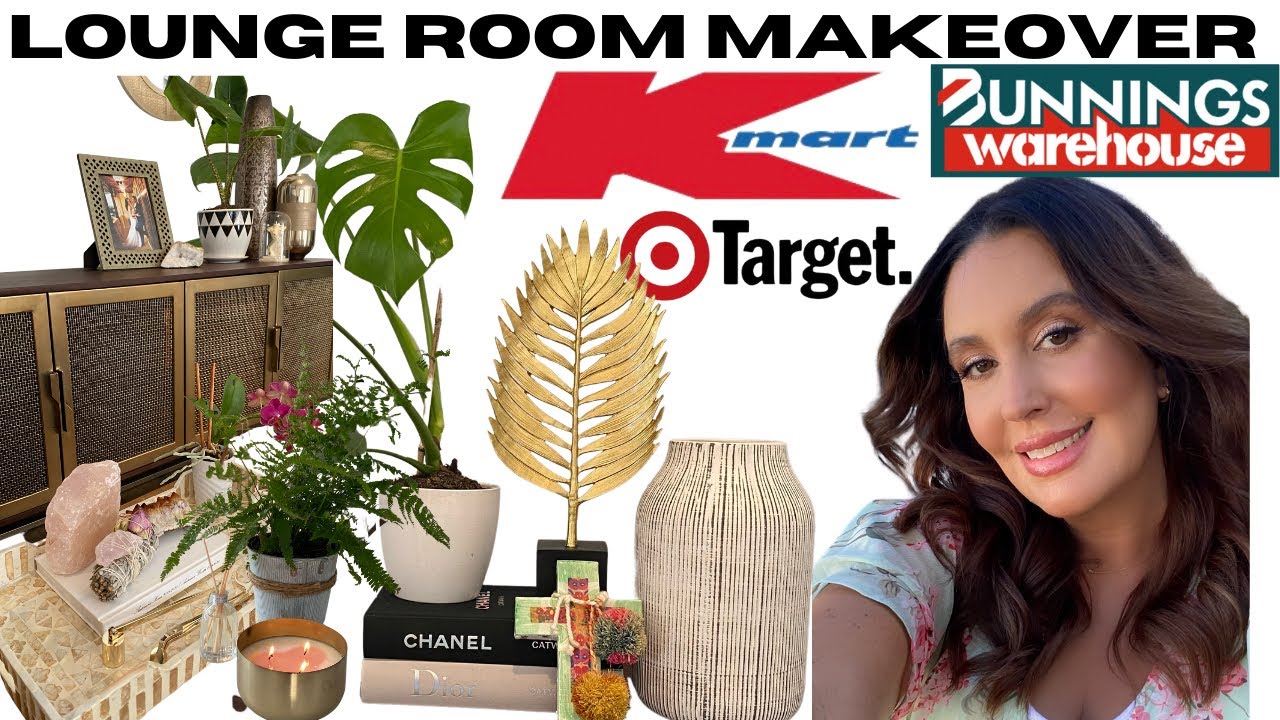 BUDGET LOUNGE ROOM / LIVING ROOM MAKEOVER * KMART, TARGET, BUNNINGS * SPRING SUMMER HOME MAKEOVER