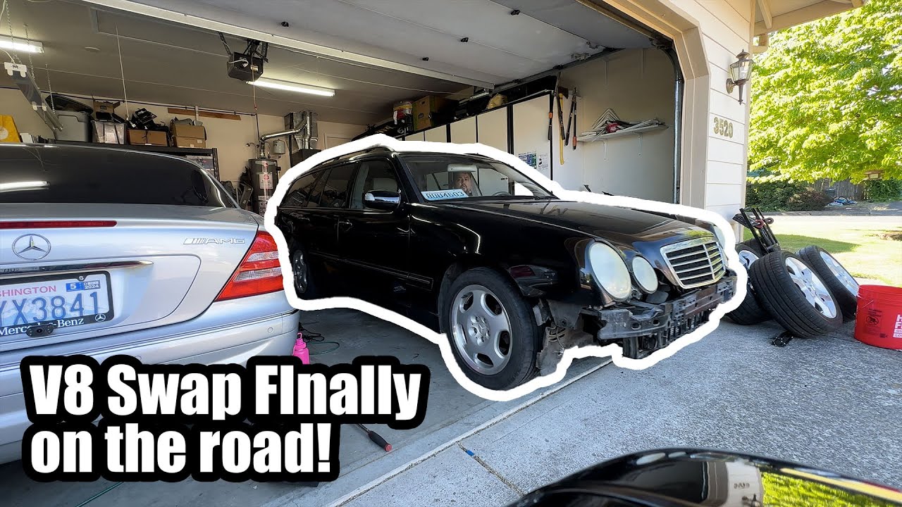 W210 M113 swap wagon finally on the road