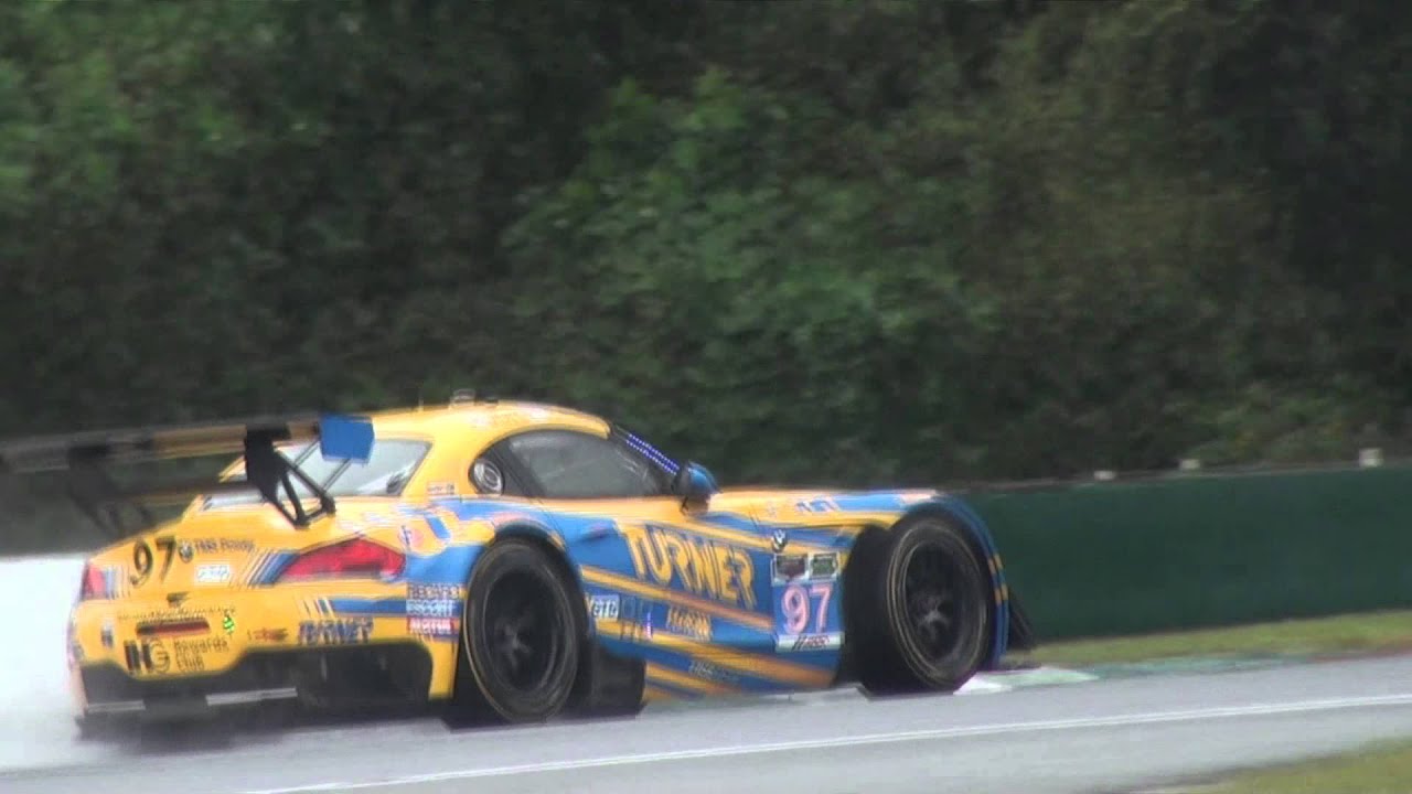 BMW Z4 GTE & GT3 V8 Sound in Action on Track (2015 Petit Le Mans)