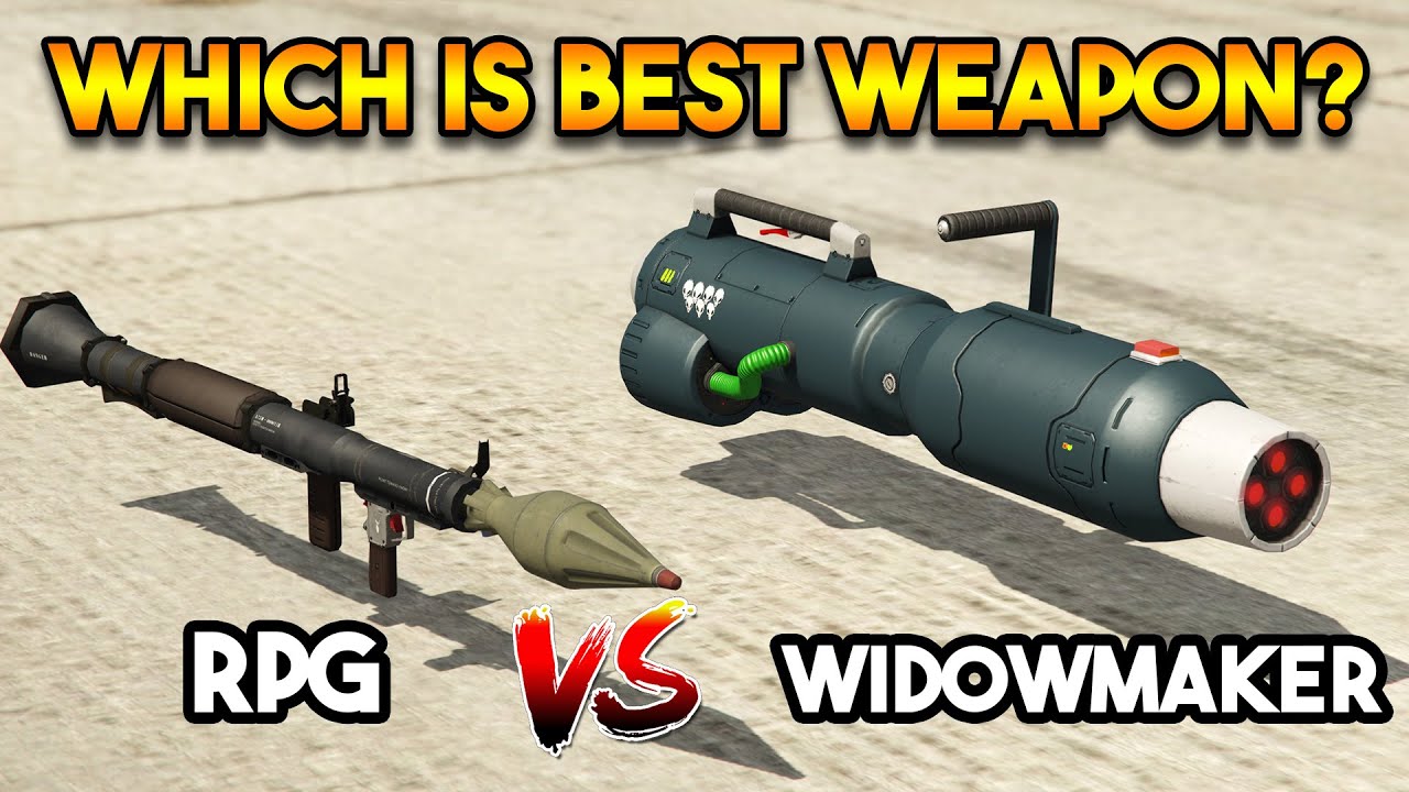 GTA 5 ONLINE : RPG VS WIDOWMAKER (WHICH IS BEST WEAPON?)