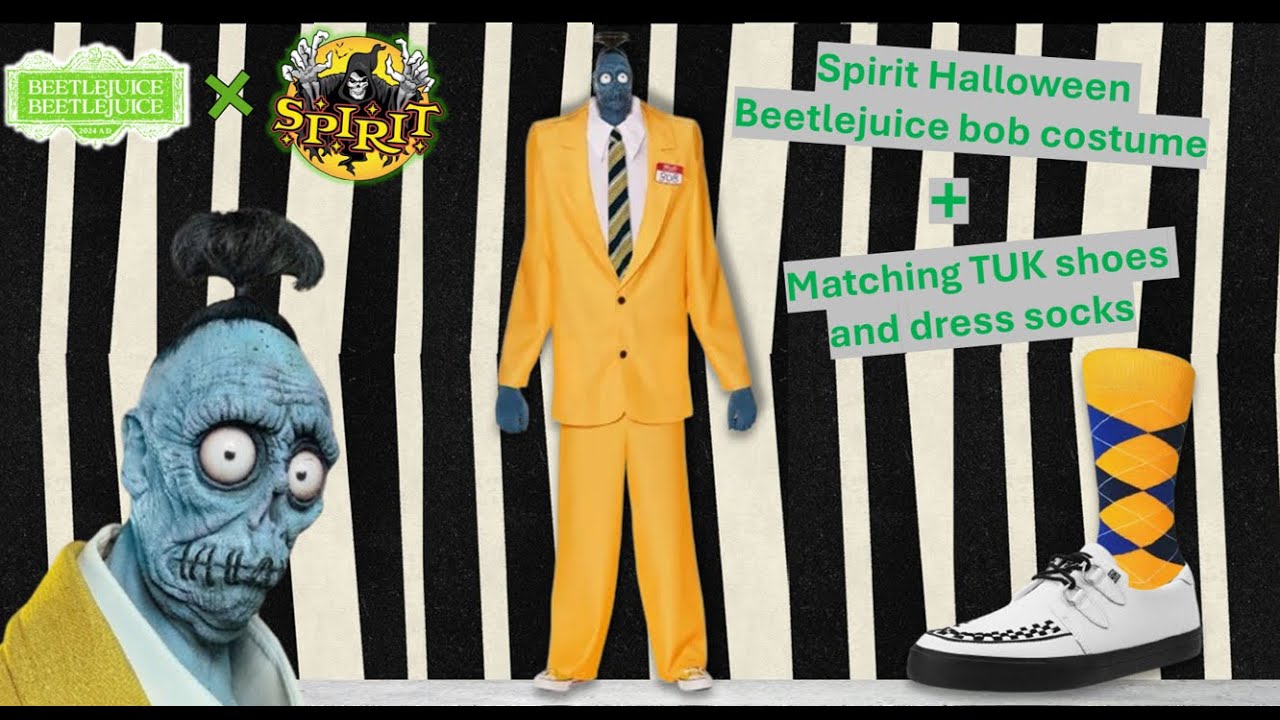 spirit Halloween Beetlejuice Beetlejuice bob costume review