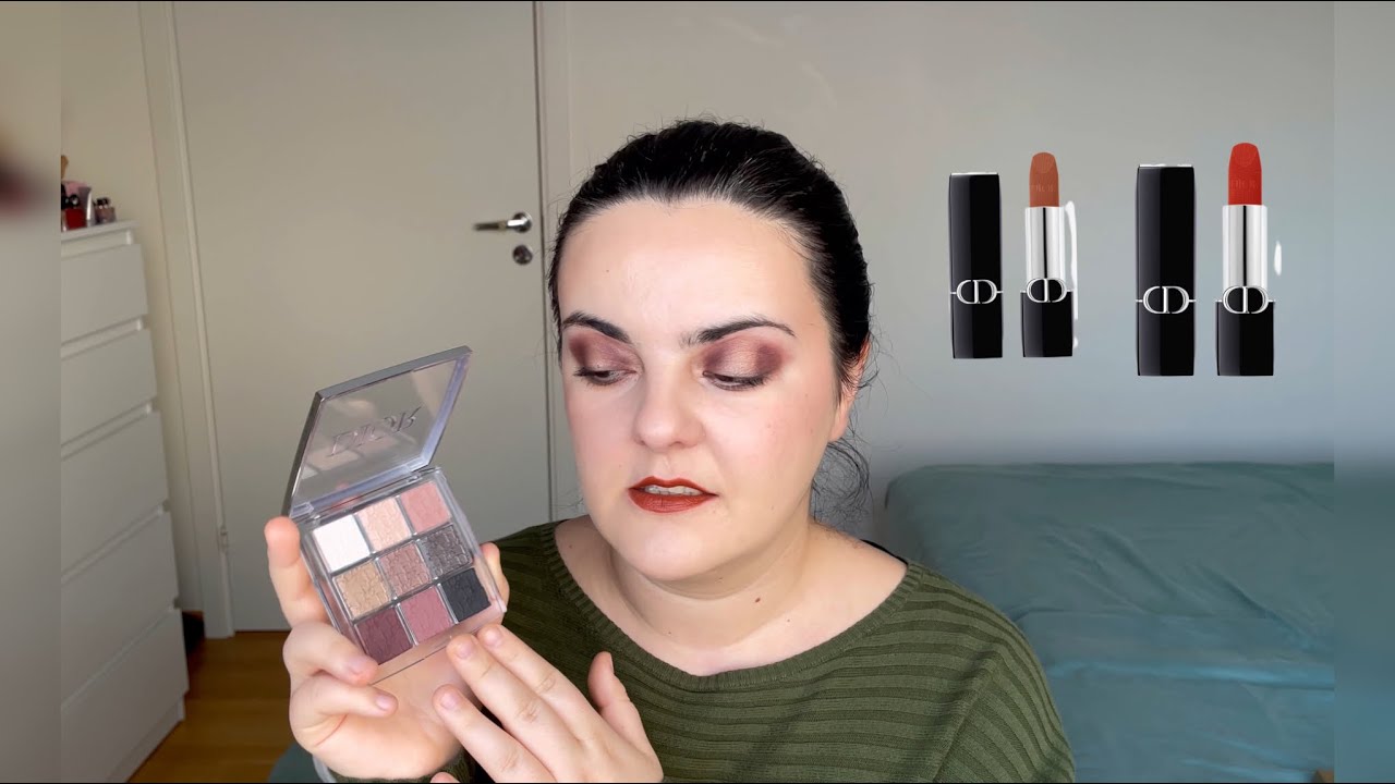 New Dior Backstage 002 Smoky Essentials 2024/Dior Rouge lipsticks/Makeup look and first impressions