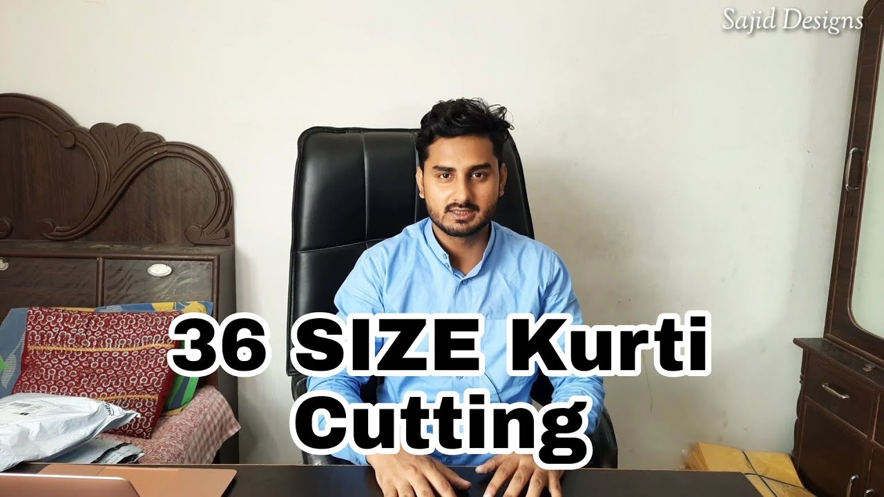 Simple Kurti Cutting 36 Brest Size Full Details @sajidalvidesigns
