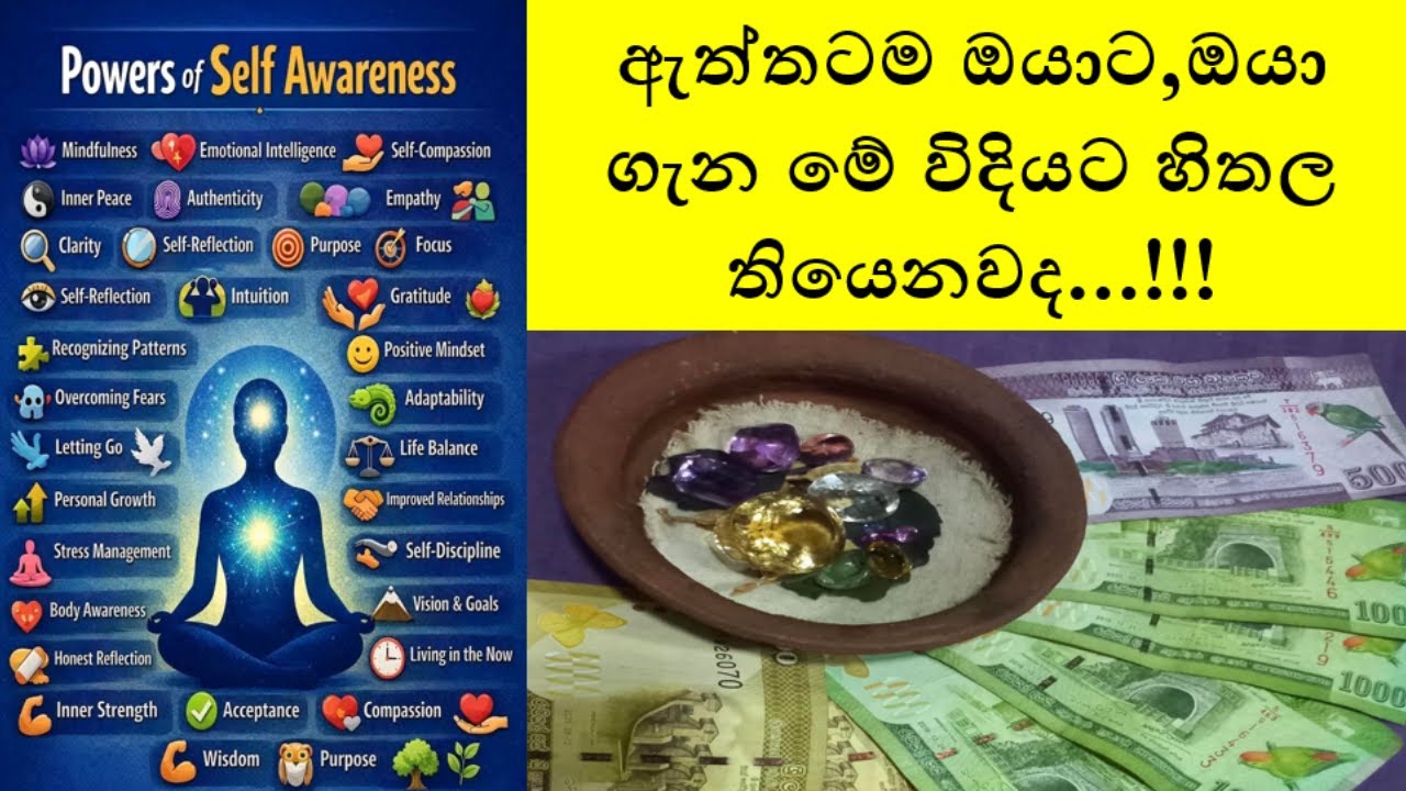 ස්වයං අවභෝධය - Self awareness | ඇත්තටම ඔයා මේ ගැන දන්නවද...?