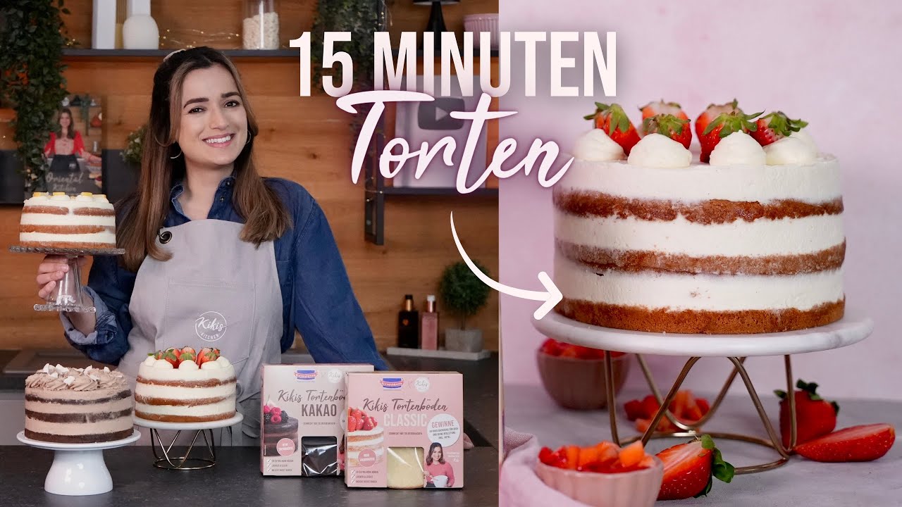 Zitronentorte & Schoko-Kokos-Torte in unter 15 MINUTEN / 2 Rezepte mit meinen neuen Tortenb&ouml;den 😍