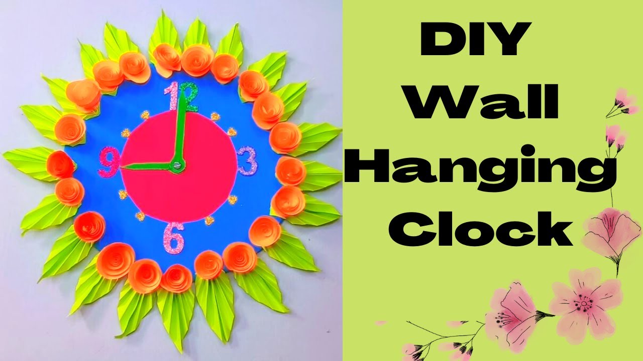 Clock Model For School Project// How to make easy and beautiful Hanging Clock for School Project 🕥⏰️