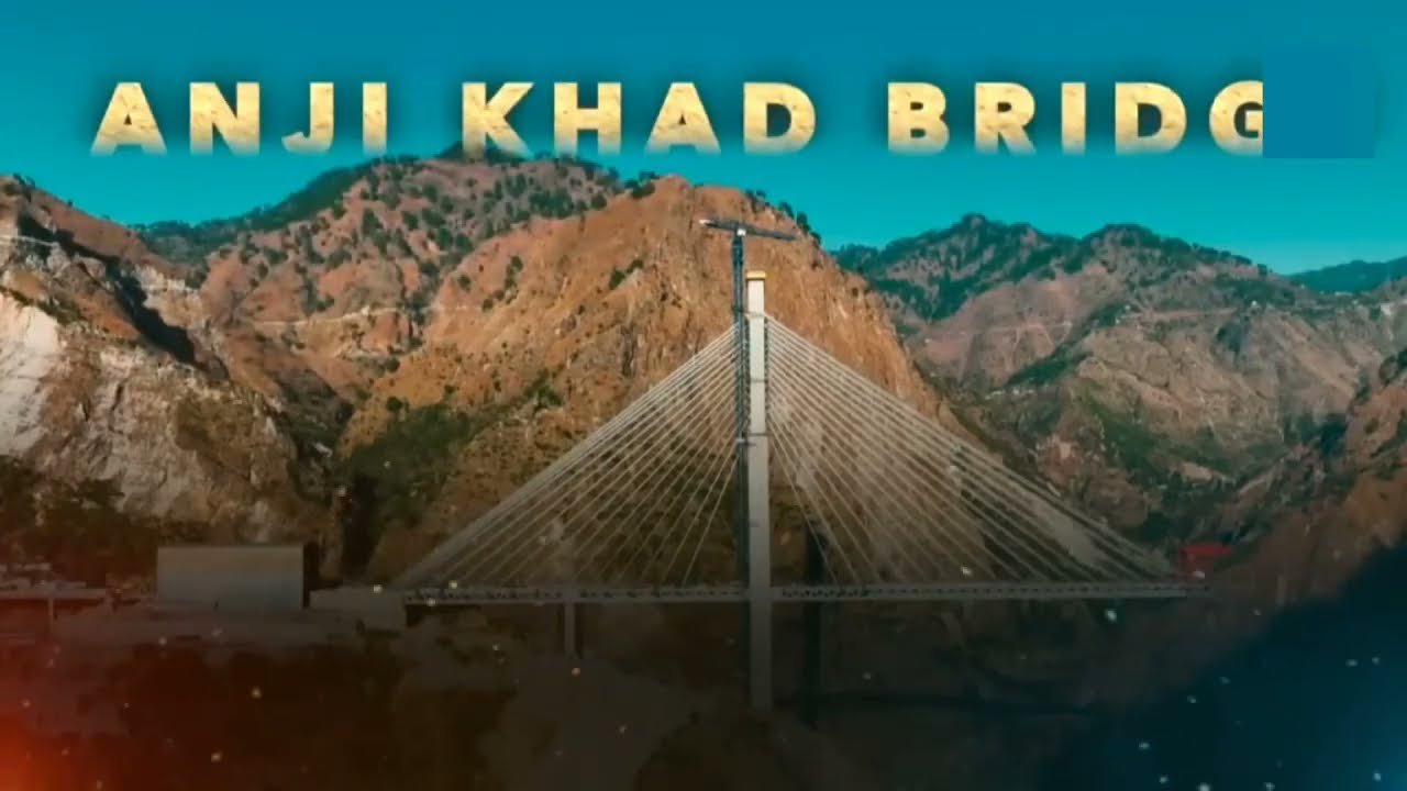India first cable-stayed Rail Bridge|| Anji khad Bridge || India || Jammu Kashmir || #hashtag