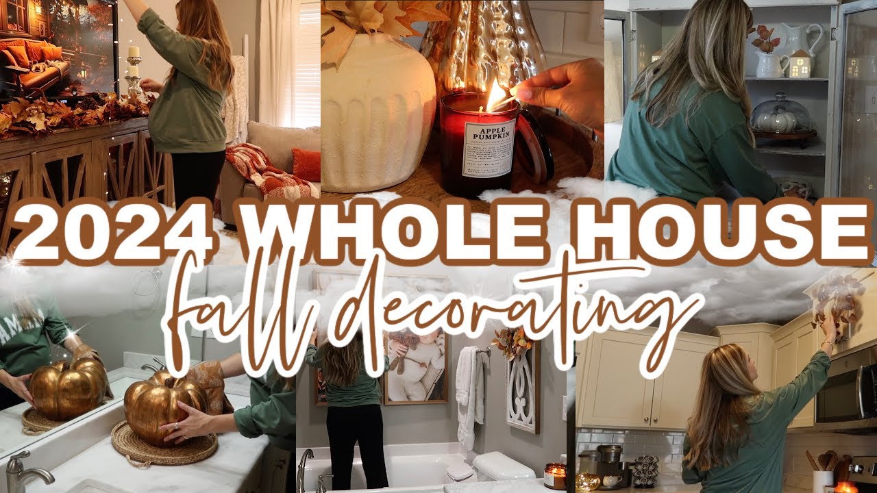 WHOLE HOUSE FALL DECORATE WITH ME | RUSTIC GLAM FALL DECOR | 2024 FALL DECOR | Lauren Yarbrough