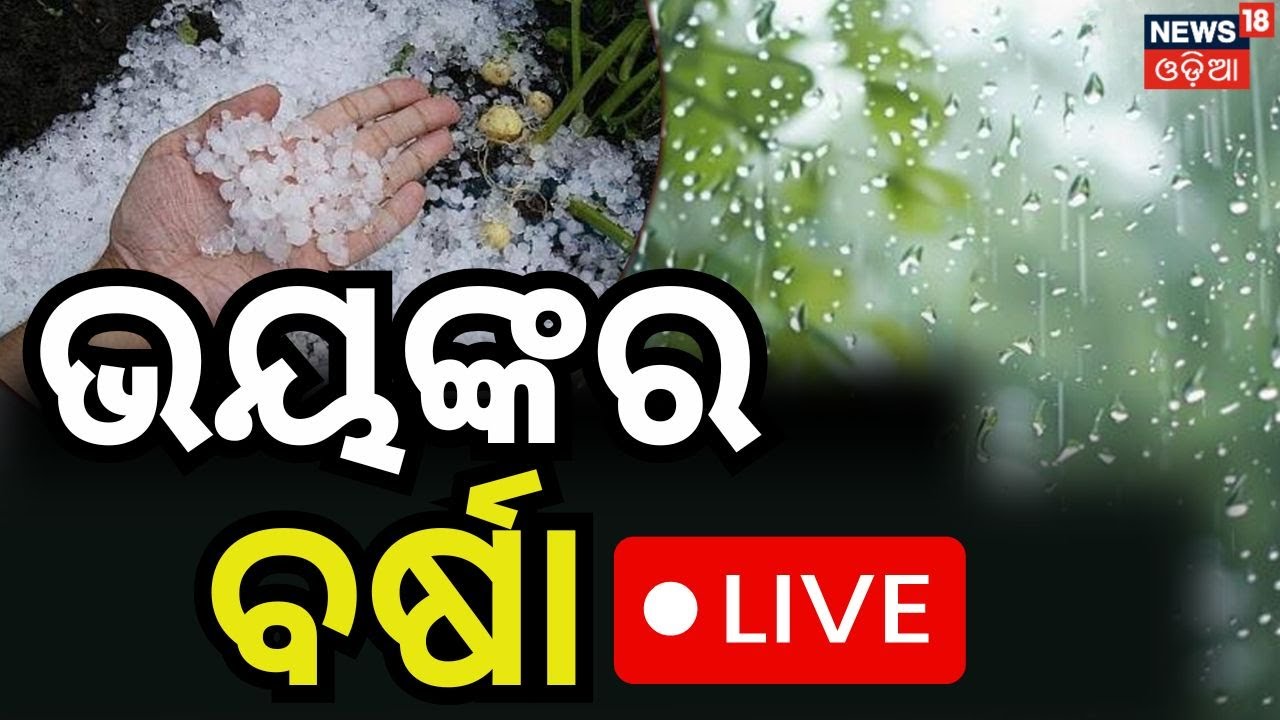 Live: ଭୟଙ୍କର ବର୍ଷା । Odisha Weather | Kalabaisakhi | Yellow Alert | Odia News