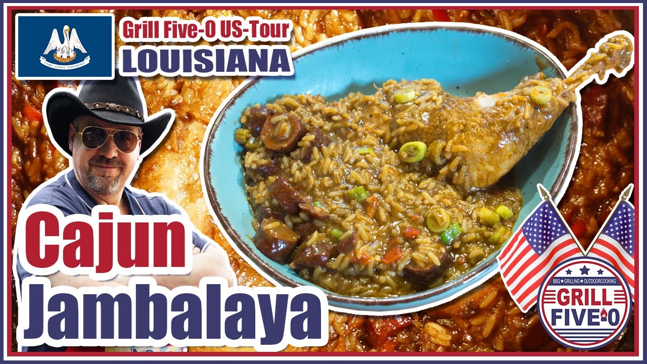 Cajun Jambalaya | authentisches Jambalaya der Cajun Küche  | LOUISIANA | Grill Five-0 US-Tour 🇺🇸 🔥