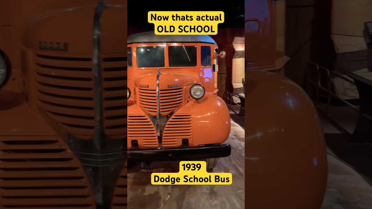 classic vintage school bus. #old #automobile #vintage #viralvideo #shorts #trending #classic #usa