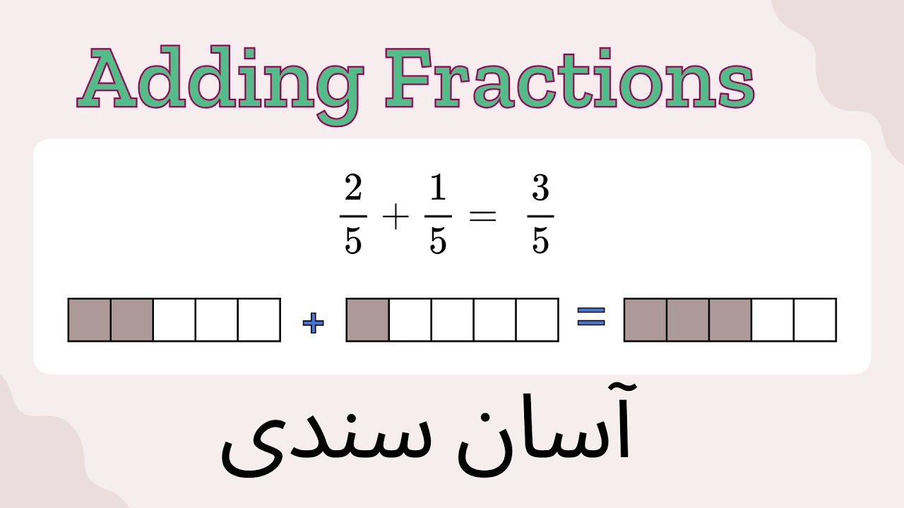 اٹپورن جو جمع ڪرڻ | Adding Fractions آسان طريقي سان