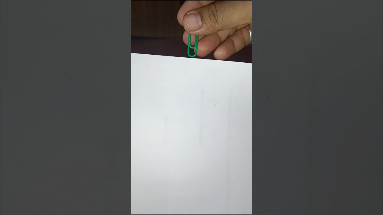 How to use a paper clip #shorts  #paperclips