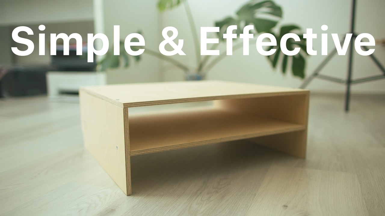 How I Built a Plywood Printer Stand for a More Organized Workspace