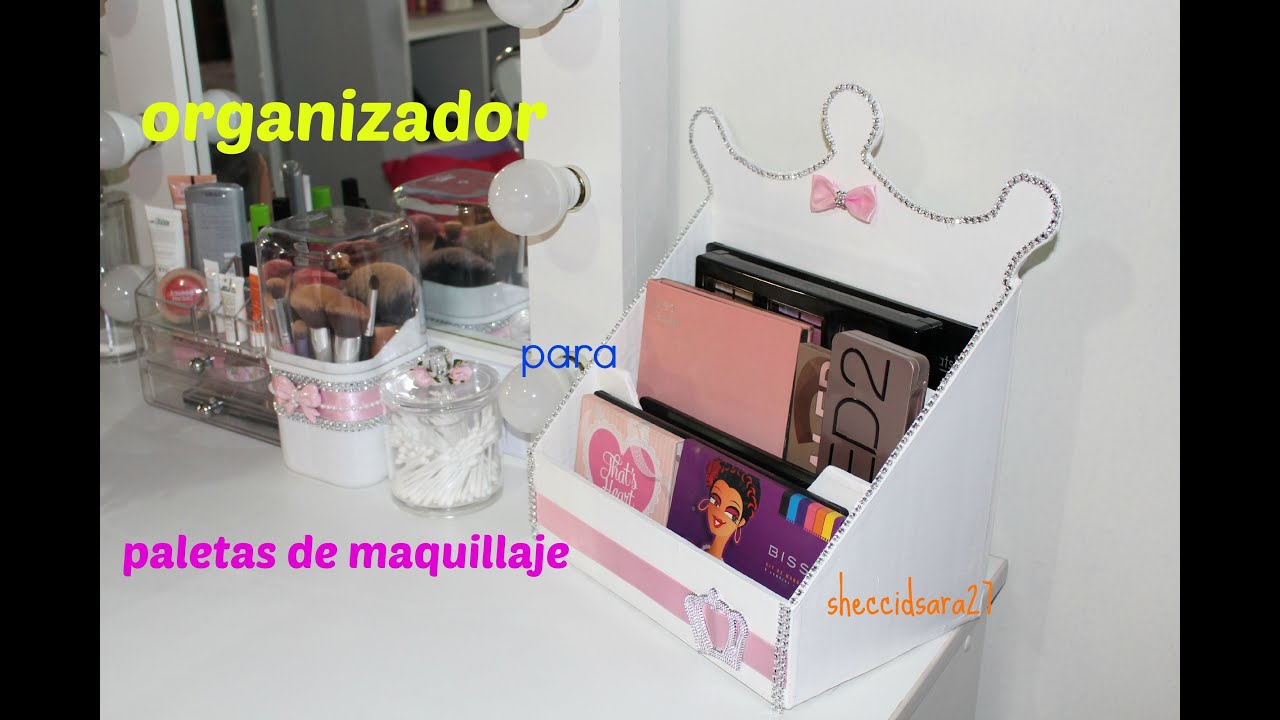 organizador para paletas de maquillaje