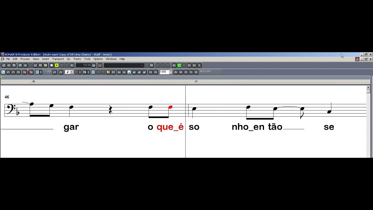 DÊ UMA CHANCE - TENOR