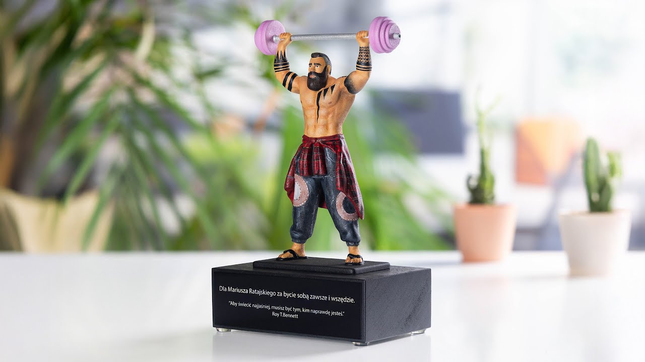 3D Printed award- Weightlifter