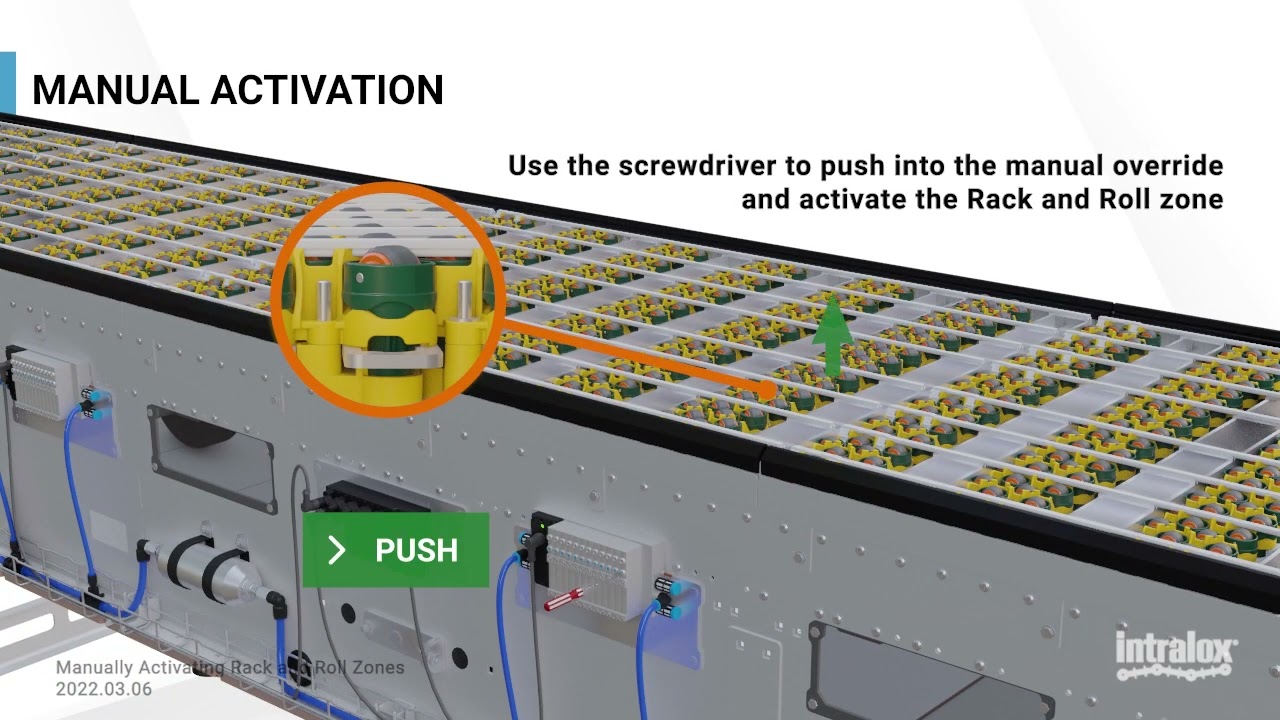 S7000 Manually Activating Rack and Roll Zones (S7000 Maintenance)