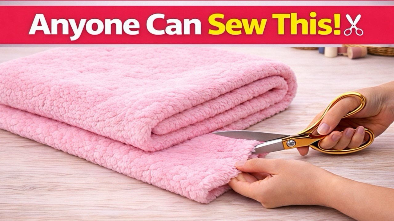 Anyone Can Sew This! ✂️ Easy Beginner Sewing Project