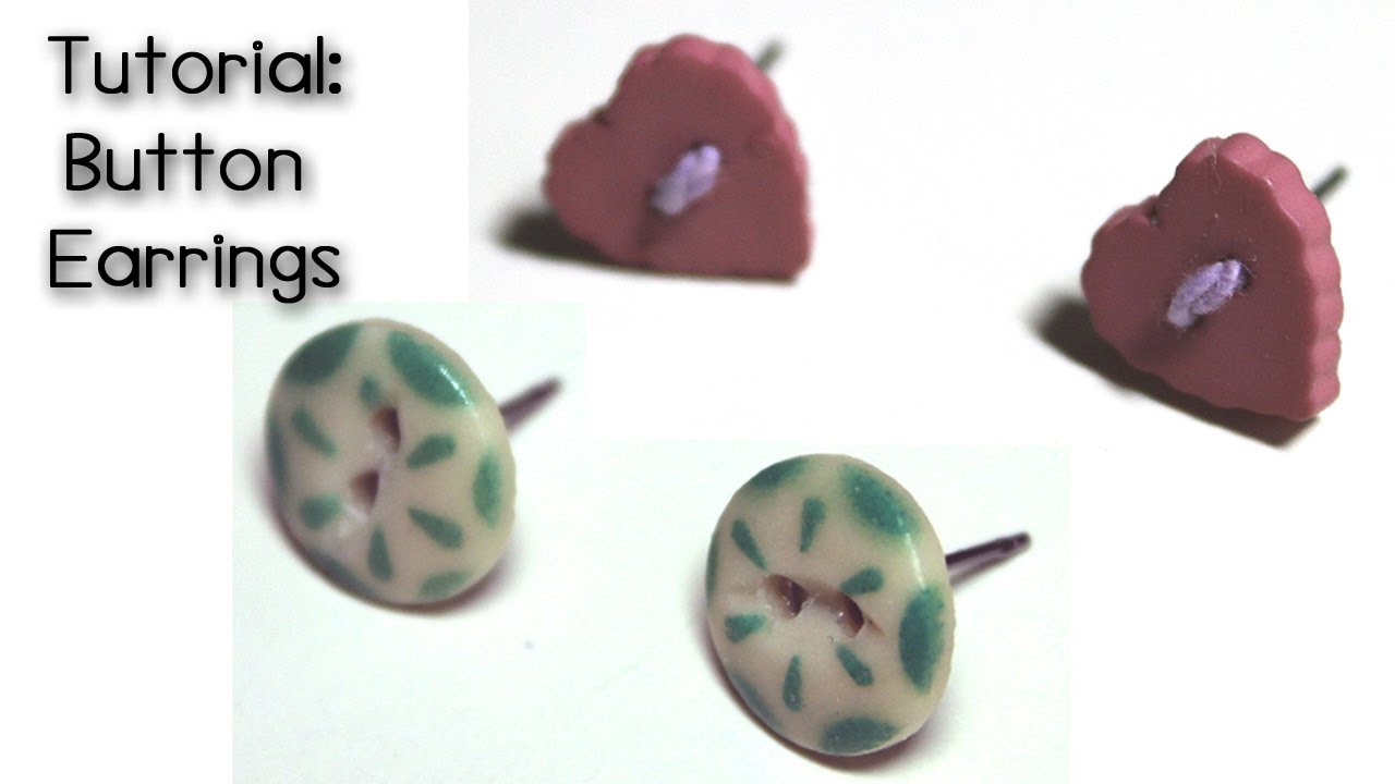 Tutorial: Button Earrings