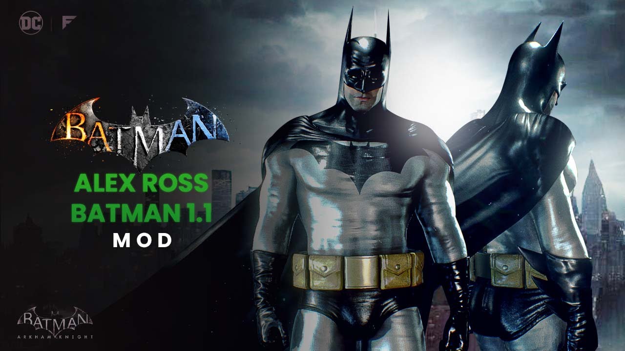 1.1 Alex Ross Batman Suit Mod Looks Amazing in Batman Arkham Knight