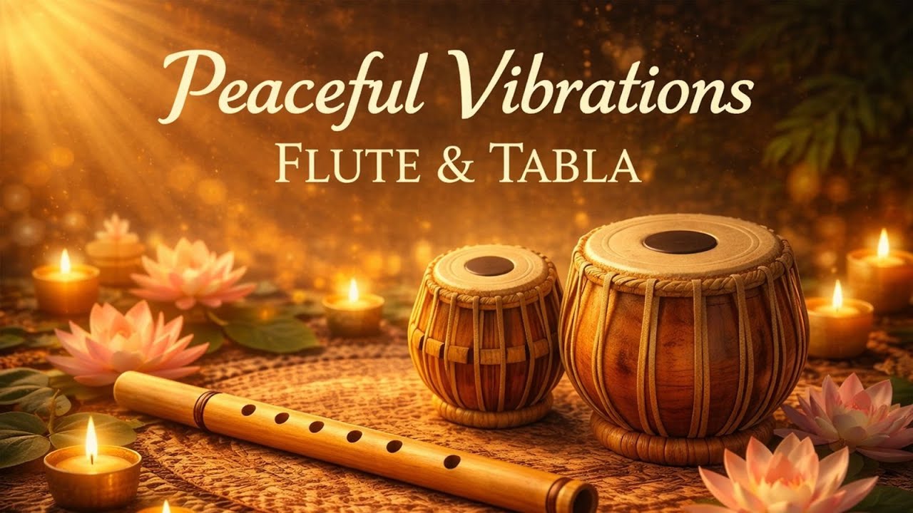 Immerse Yourself in Krishna’s Flute Melody | Divine Indian Classical Flute & Tabla for Peace
