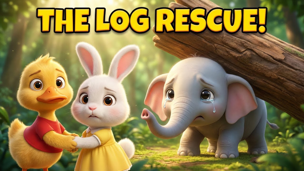 The Log Rescue - Learning Teamwork & Asking for Help | Educational Cartoon for Kids 3-7