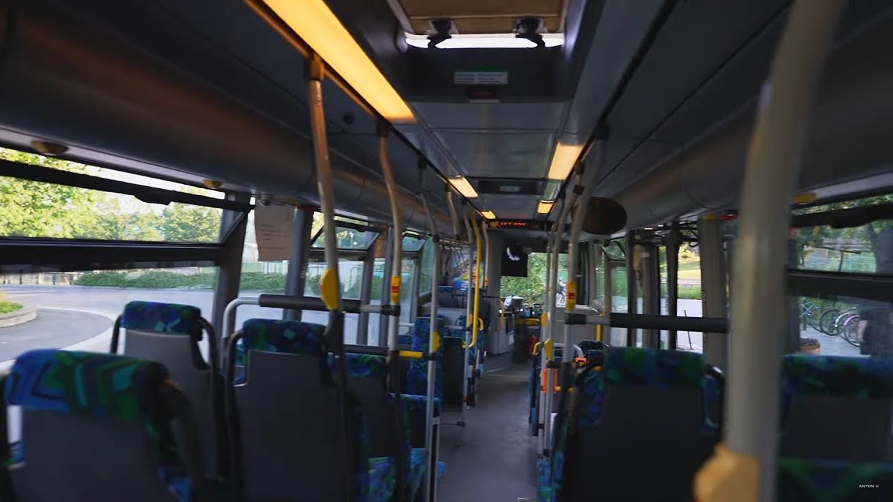 Sweden, Stockholm, bus 145 ride from Liljeholmen to Årstaberg