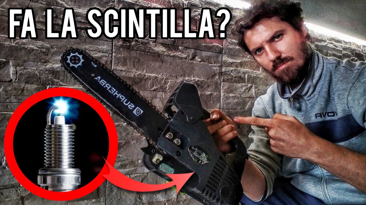 Motosega: come capire se è il momento di sostituire la candela.
