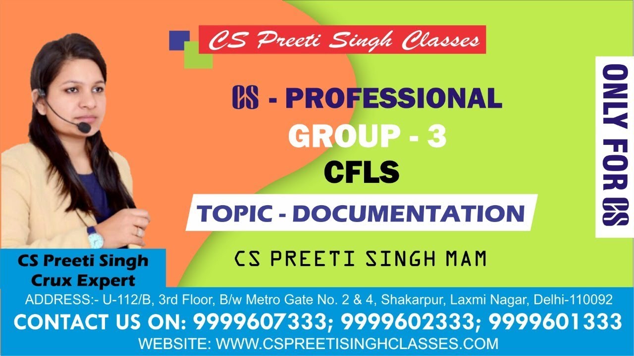 CS PROFESSIONAL I DOCUMENTATION CS PROFESSIONAL I CS PROFESSIONAL CORPORATE FUNDING