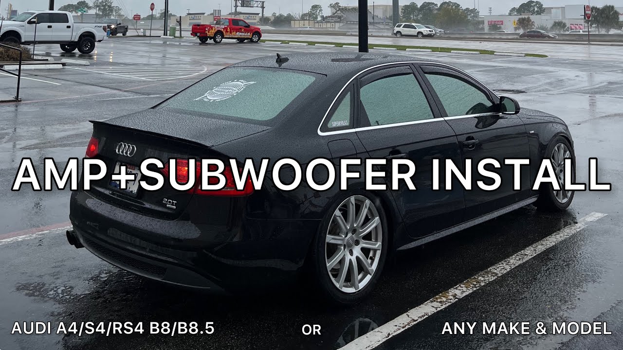 How to: Install an Amp & Subwoofer in your Audi or Any Make