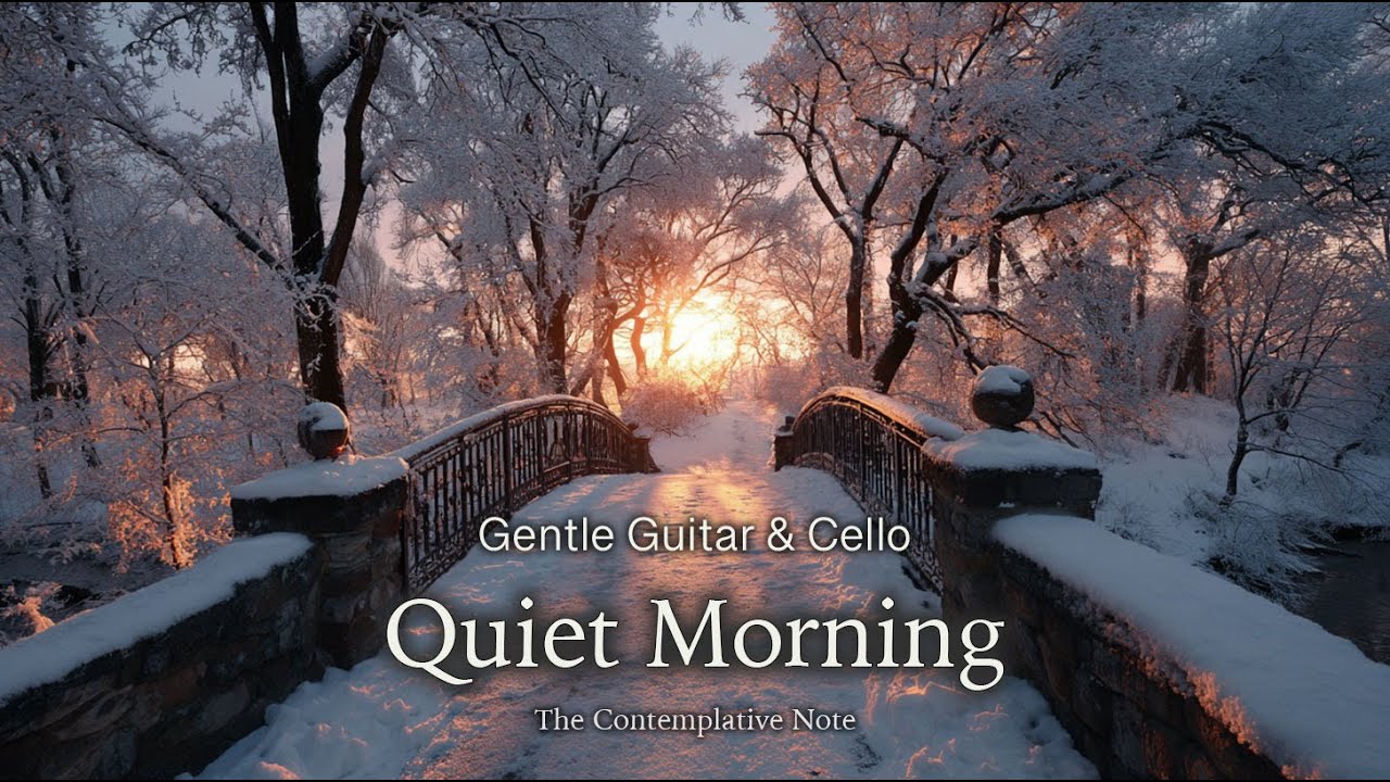 A Path into a Quiet Morning ❄️ Gentle Guitar & Cello