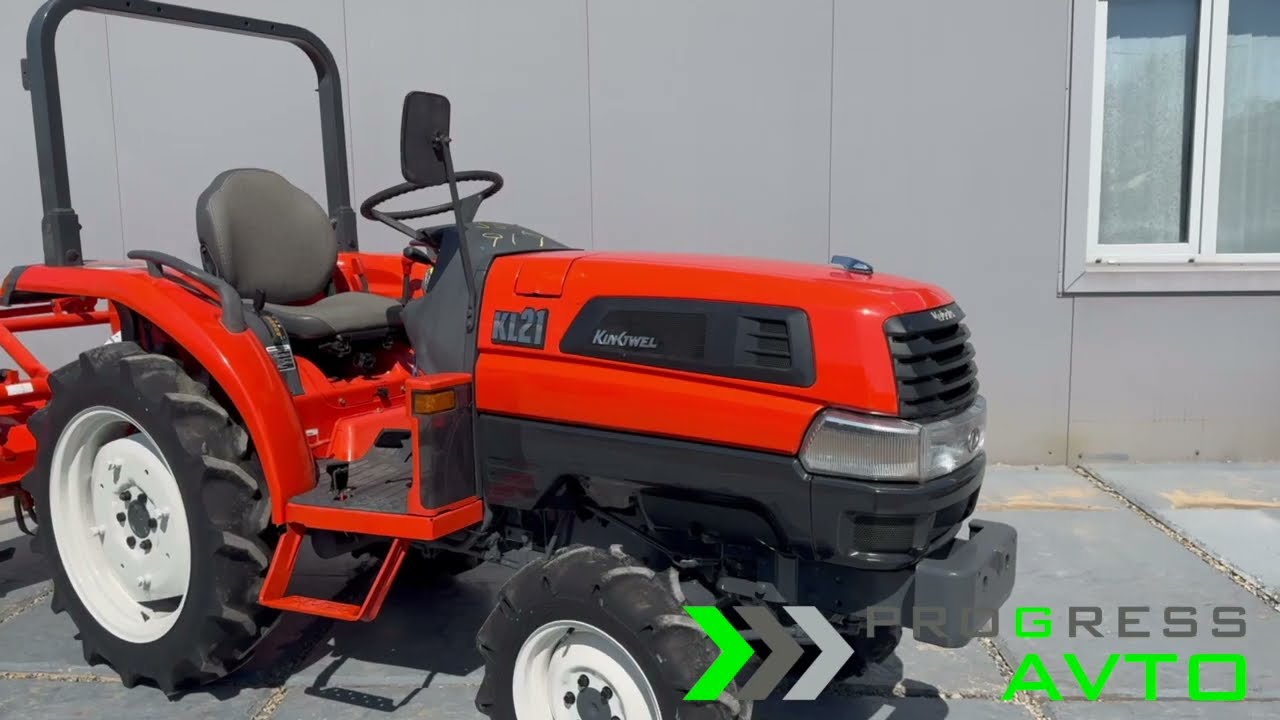 Kubota KL 21 трактор японский в комплекте Почвенная фреза Kubota R15K (рабочий захват 150 + 20 см.)