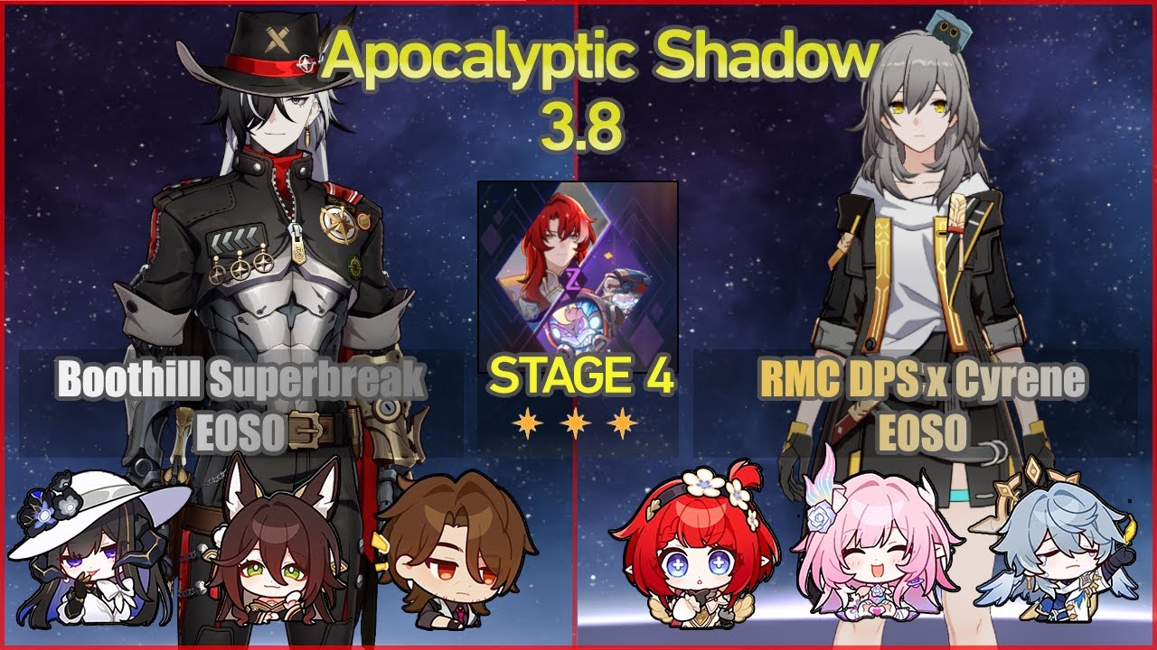 Boothill Superbreak E0S0 & RMC DPS x Cyrene E0S0 - Apocalyptic Shadow 3.8 | Honkai Star Rail F2P
