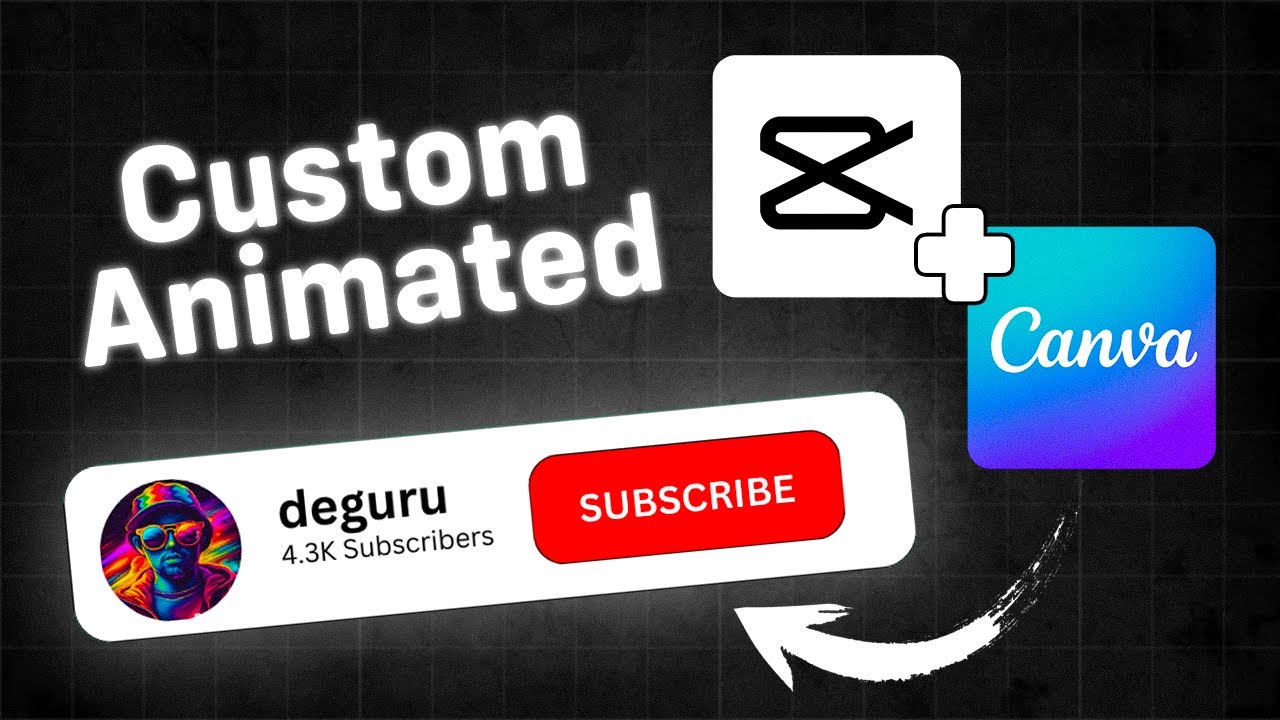How To Create YouTube Animated Subscribe Button using (CapCut & Canva)