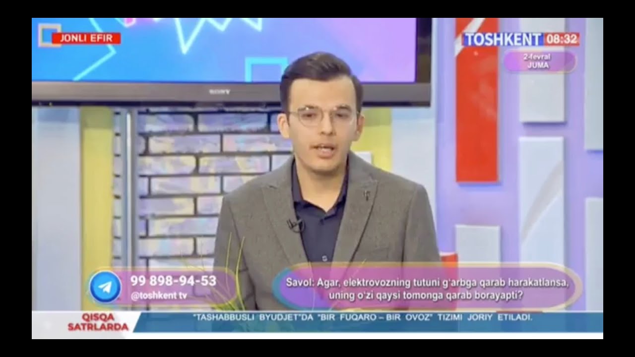 Klinik Psixolog Ziyodillaxon Asadullayev Toshkent kanalida intervyu | Salom Toshkent | 1.02.24