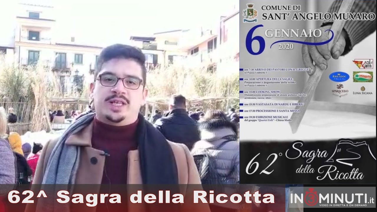 62^ Sagra della Ricotta a Sant'Angelo Muxaro, ascoltiamo il sindaco Angelo Tirrito VIDEO